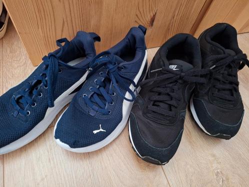 2 mooie sneakers mt 38 Puma en draagmt 39 Nike!, Kinderen en Baby's, Kinderkleding | Schoenen en Sokken, Gebruikt, Schoenen, Jongen