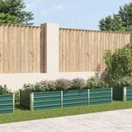 Plantenbak VidaXL gegalvaniseerd staal groen - nieuw, Tuin en Terras, Bloembakken en Plantenbakken, Ophalen, Zo goed als nieuw