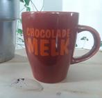 Grote beker - mok met opdruk: chocolademelk, Keramiek, Ophalen of Verzenden, Zo goed als nieuw, Overige stijlen