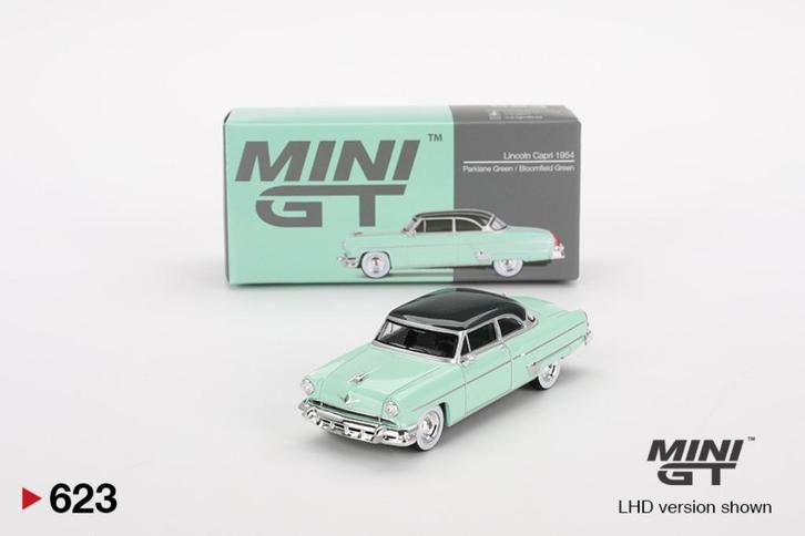 Lincoln Capri van Mini GT 1/64 nr. 623, Hobby en Vrije tijd, Modelauto's | Overige schalen, Nieuw, Auto, Ophalen of Verzenden