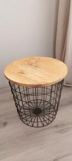 Bijzet tafel, rond draadmand, Ophalen, Minder dan 45 cm, Minder dan 55 cm, Gebruikt