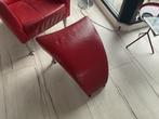 Montis Castor fauteuil met hocker, Ophalen of Verzenden, Gebruikt, Leer, 75 tot 100 cm