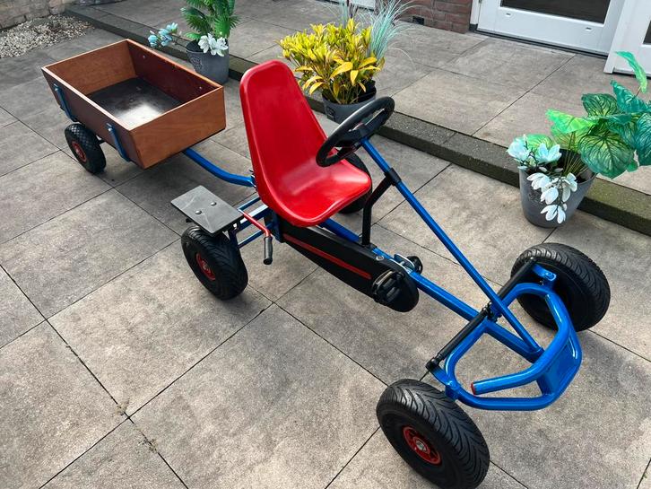 BERG “Junior” met Vrijloop en kar, Kinderen en Baby's, Speelgoed | Buiten | Skelters, Zo goed als nieuw, Berg, Met kar of aanhanger