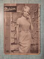 Vintage Marion Knippatronenblad nr 206 Aug. 1965 + Raderblad, Hobby en Vrije tijd, Kledingpatronen, Marion, Vrouw, Unknown, Ophalen of Verzenden