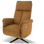 Moderne relaxfauteuil Oker geel electrisch Direct leverbaar!, Ophalen of Verzenden, Nieuw, 50 tot 75 cm, Comfort fauteuil
