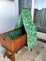 Jaren 50 houten baby bedje, Ophalen, Gebruikt, Minder dan 140 cm, Matras