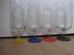 4 glazen retro vintage     hoogte 15 cm, Verzamelen, Retro, Ophalen of Verzenden, Huis en Inrichting