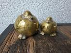 Schattige Keramiek Gouden Eendjes set van 2, Ophalen of Verzenden, Nieuw, Dier