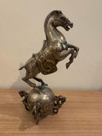 Bronzen paard, Chinees/Japans, 23 cm, Antiek en Kunst, Kunst | Beelden en Houtsnijwerken, Ophalen of Verzenden