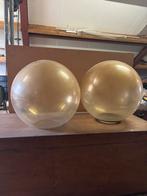 2 Kunstof bollen voor buitenlamp, Tuin en Terras, Buitenverlichting, Ophalen, Kunststof, Gebruikt, Overige typen