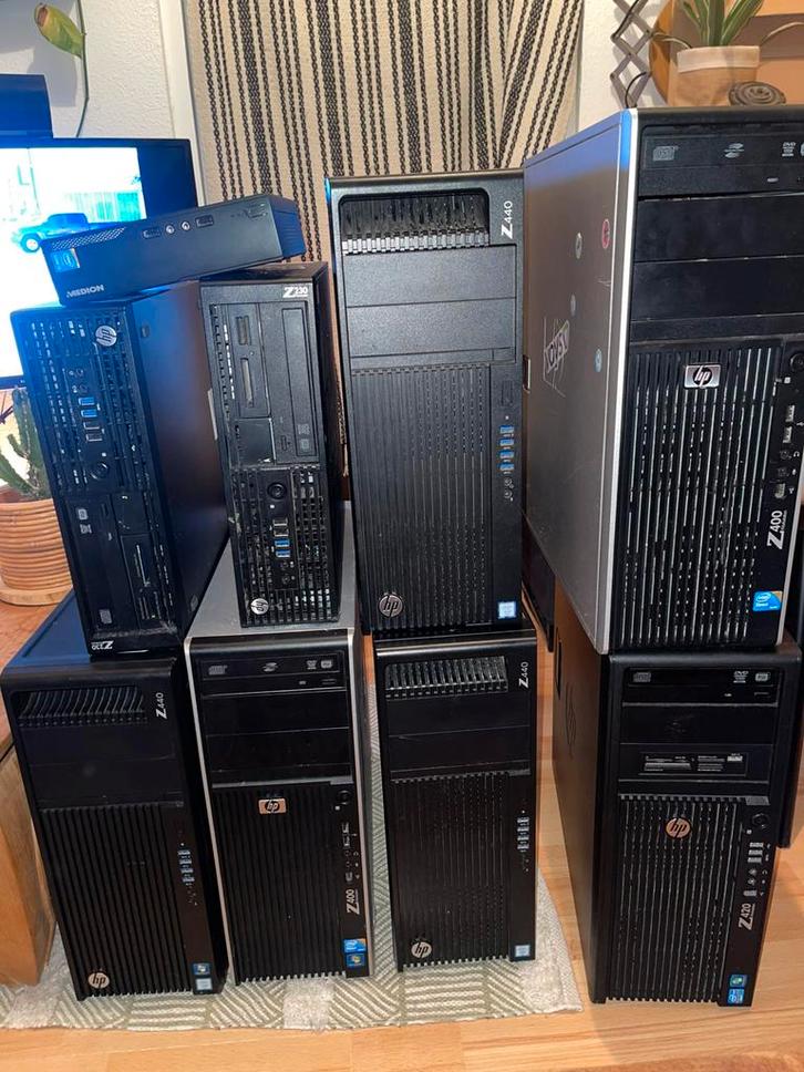 Windows computers lot + onderdelen, Computers en Software, Desktop Pc's, Zo goed als nieuw, Onbekend, Ophalen