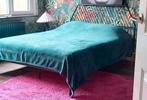 Twee persoonsbed 140x200 zgan merk MADE, Huis en Inrichting, Slaapkamer | Bedden, Ophalen, Zwart, Tweepersoons, 140 cm