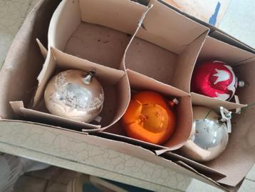 4 antieke xl kerstballen beschikbaar voor biedingen