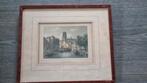Oude Prent Rotterdam anno 1860, Antiek en Kunst, Kunst | Etsen en Gravures, Ophalen of Verzenden