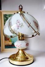 Vintage tafellamp in Hollywood Regency stijl, Ophalen of Verzenden, Gebruikt, Glas, Minder dan 50 cm