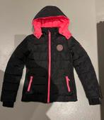 warme dikke winterjas zwart met roze, Ophalen of Verzenden, Zo goed als nieuw, Meisje, Jas
