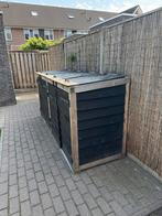 Containerombouw Douglas voor 4 containers, Ophalen, Gebruikt, Hout, Containerberging