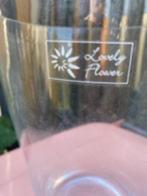 5) mooie handgeslepen vaas merk: Lovely Flowers, Glas, Zo goed als nieuw, 50 tot 75 cm, Ophalen
