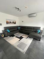Leren hoekbank Rigas - 9+ personen, Huis en Inrichting, Ophalen, Gebruikt, 100 tot 125 cm, Hoekbank