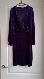 Paarse fluwelen jurk - Maat XL - Nieuw!, Kleding | Dames, Paars, Maat 46/48 (XL) of groter, Nieuw, Ophalen of Verzenden