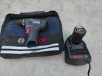 Bosch Professional GSR 12V-15 met accu+lader, Ophalen of Verzenden, Gebruikt, Minder dan 400 watt, Boor- en Schroefmachine
