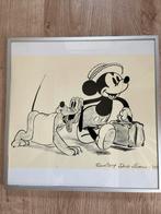 Mickey Mouse & Pluto Tekening - Society Dog Show 1939 Ingeli, Ophalen of Verzenden
