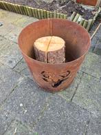 Te koop vuurkorf met haardblok, Tuin en Terras, Vuurkorven, Ophalen of Verzenden, Zo goed als nieuw