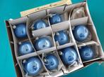 11 mondgeblazen kerstballen parelmoer, Ophalen, Zo goed als nieuw