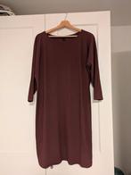 LaDress wijnrode jurk maat M met ceintuur, Maat 38/40 (M), Ophalen of Verzenden, Zo goed als nieuw, Knielengte