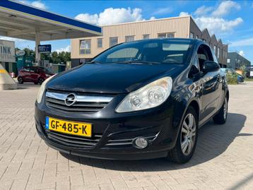Opel Corsa 1.2 16V 3D WR 2008 Zwart / AIRCO / NAVI / CARPLAY beschikbaar voor biedingen
