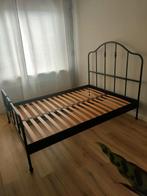 Metalen spijlen bed Ikea140x200, Huis en Inrichting, Slaapkamer | Bedden, Ophalen, Zwart, Tweepersoons, 140 cm