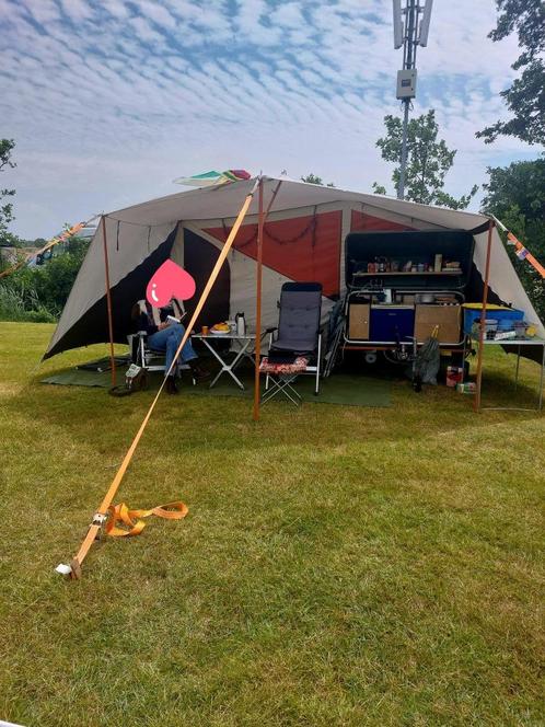 Mooie  Holtkamper Cocoon M Membrane, Caravans en Kamperen, Vouwwagens, Holtkamper, tot en met 3, Beige, Aanwezig, Ophalen