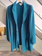 Chalou blazer mt 60 aqua blauw, Kleding | Dames, Ophalen of Verzenden, Zo goed als nieuw, Blauw, Jas of Mantel