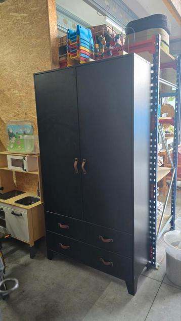 Kledingkast voor baby/kinderkamer, zwart beschikbaar voor biedingen