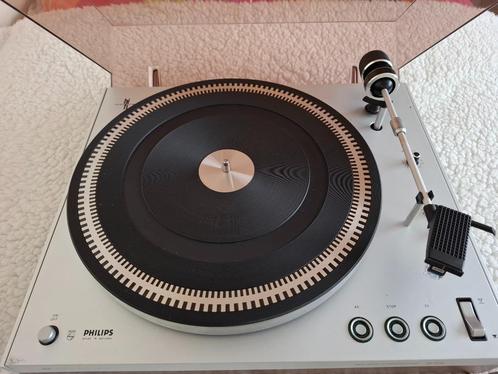 Philips GA 312 platenspeler, houten versie groene tiptoetsen, Audio, Tv en Foto, Platenspelers, Gebruikt, Platenspeler, Philips