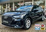Audi Q3 Sportback 45 TFSI e S-Line Led, Climat, Camera, ACC,, Auto's, Audi, Gebruikt, 150 pk, Zwart, Hybride Elektrisch/Benzine