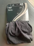 Zwarte stippen dots panty, nieuw, Ophalen of Verzenden, Zo goed als nieuw, Zwart, Panty