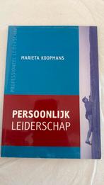 Marieta Koopmans - Persoonlijk leiderschap, Boeken, Ophalen of Verzenden, Zo goed als nieuw, Marieta Koopmans
