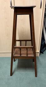 Vintage Plantentafel bruin hout 85 hoog, Huis en Inrichting, Ophalen, Zo goed als nieuw