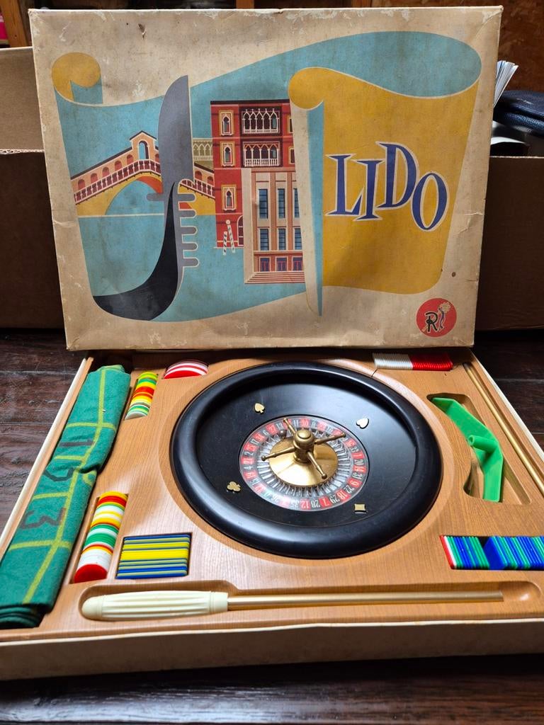 Vintage Lido Roulettespel, Gebruikt, ., Ophalen of Verzenden, Lido