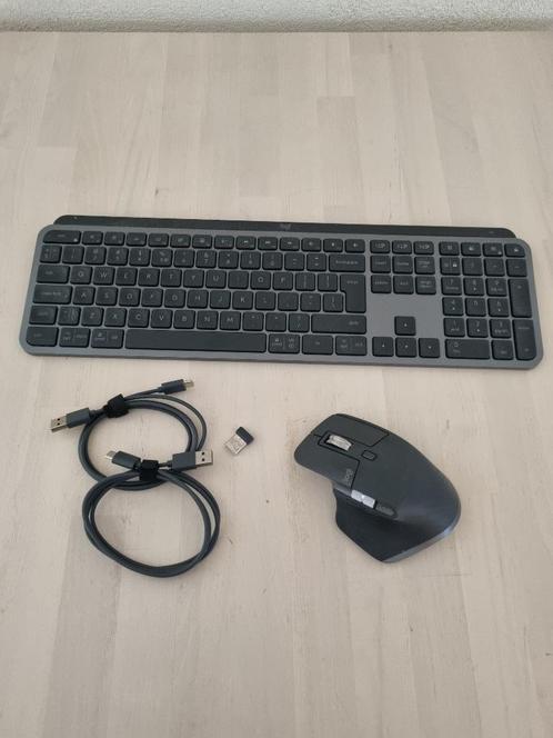 Logitech MX Key S + MX master 3S, Computers en Software, Muizen, Zo goed als nieuw, Overige typen, Rechtshandig, Draadloos, Ophalen of Verzenden