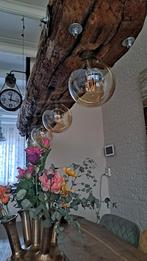 Industriële lamp, Huis en Inrichting, Lampen | Hanglampen, Ophalen, Gebruikt, Hout, Industriëel