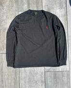 Polo Ralph Lauren Longsleeve – Zwart met rood logo | Maat M, Ralph Lauren, Zo goed als nieuw, Rood, Verzenden