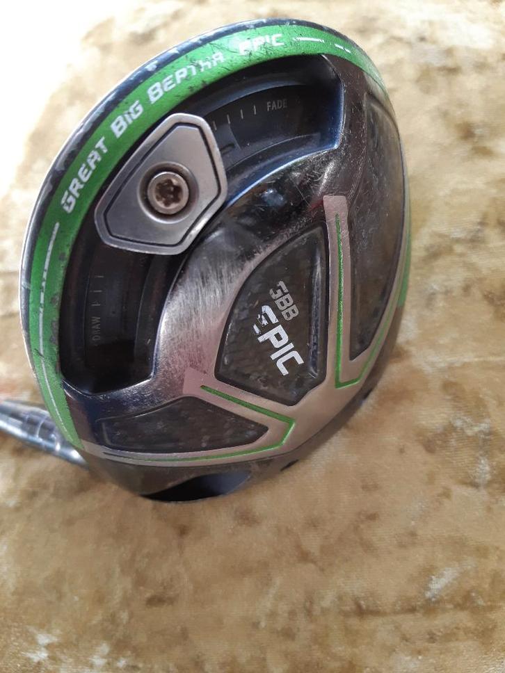 Callaway GBB EPIC driver 10,5 (+2;-1) Originele EPIC Cover, Sport en Fitness, Golf, Gebruikt, Set, Callaway, Ophalen of Verzenden