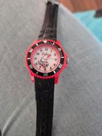 Kinderhorloge - Rood/Zwart, Sieraden, Tassen en Uiterlijk, Horloges | Kinderen, Ophalen of Verzenden, Gebruikt, Rood, Jongen of Meisje