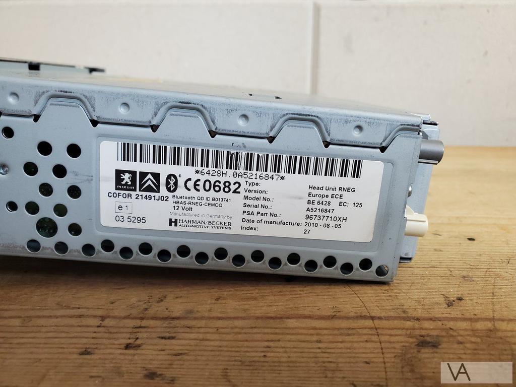 Peugeot 308 van 2009 - 2013 radio navigatie RNEG 96737710xh, Gebruikt, -, -, Ophalen of Verzenden