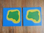 Lego grondplaten met piraten eiland (2 stuks), Ophalen of Verzenden, Gebruikt