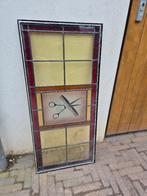 Glas in lood raam, Ophalen, Gevelraam of Ruit, Gebruikt, 80 tot 120 cm