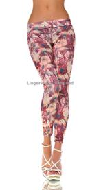 Legging Flower One Size (265), Legging, Overige kleuren, Nieuw, Ophalen of Verzenden