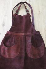 Vintage rok van leer, leren rok met bretels, jaren 1970, Kleding | Dames, Rokken, Maat 38/40 (M), Bruin, Ophalen of Verzenden